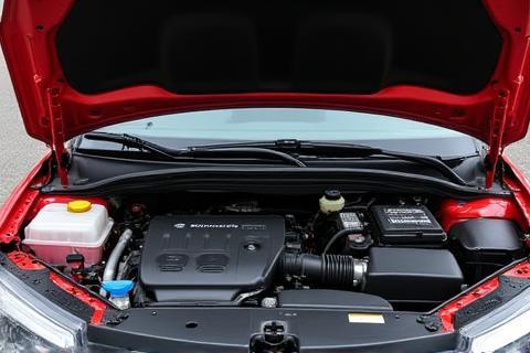 Before and after engine bay cleaning.