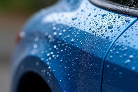 Car after ceramic coating applied.